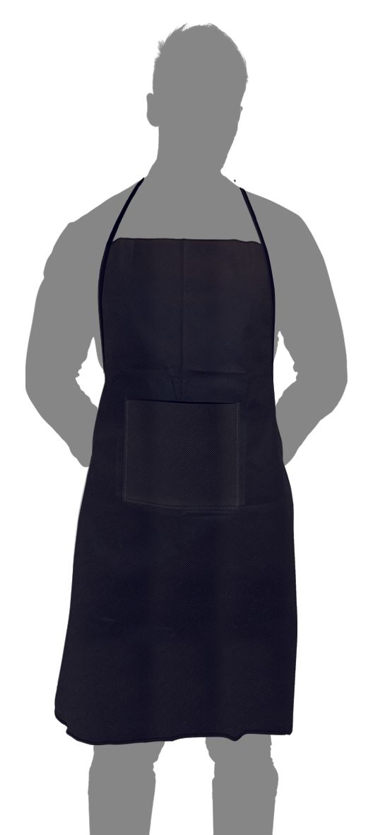 Set of 100 Black Apron 95 x 70 cm Chef - Byo