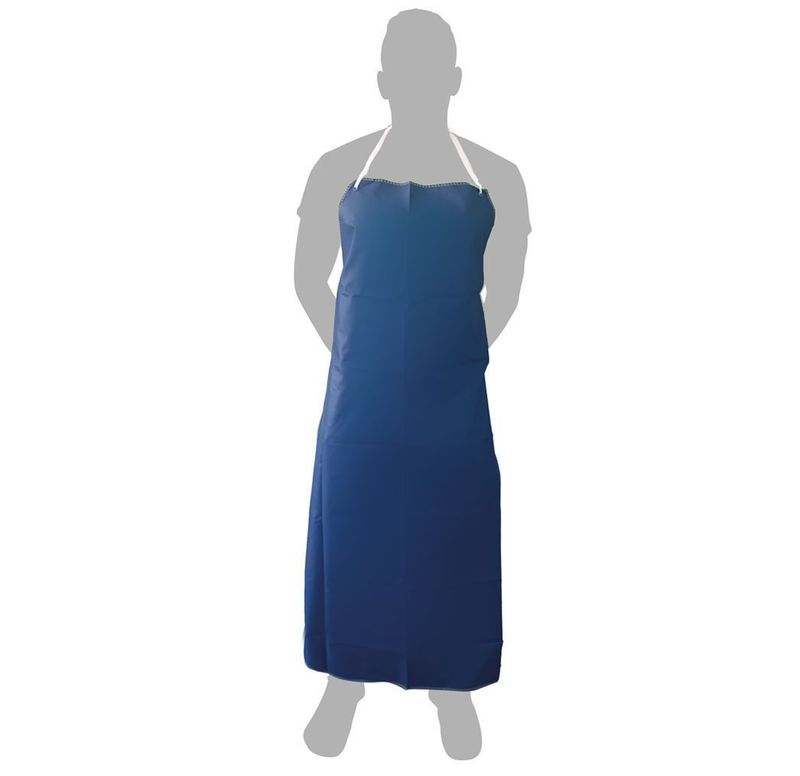 Set of 12 Blue Polyester Apron 120 x 70 cm Barrier - Byo