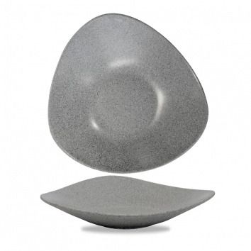 Triangular Melamine Bowl 150 cl Granite Lotus e Trace - Churchill