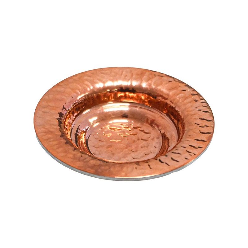 Hammered Mini Plate 14 cm Copper 3 - Agnelli