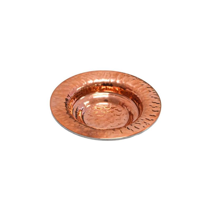 Hammered Mini Plate 8.8 cm Copper 3 - Agnelli
