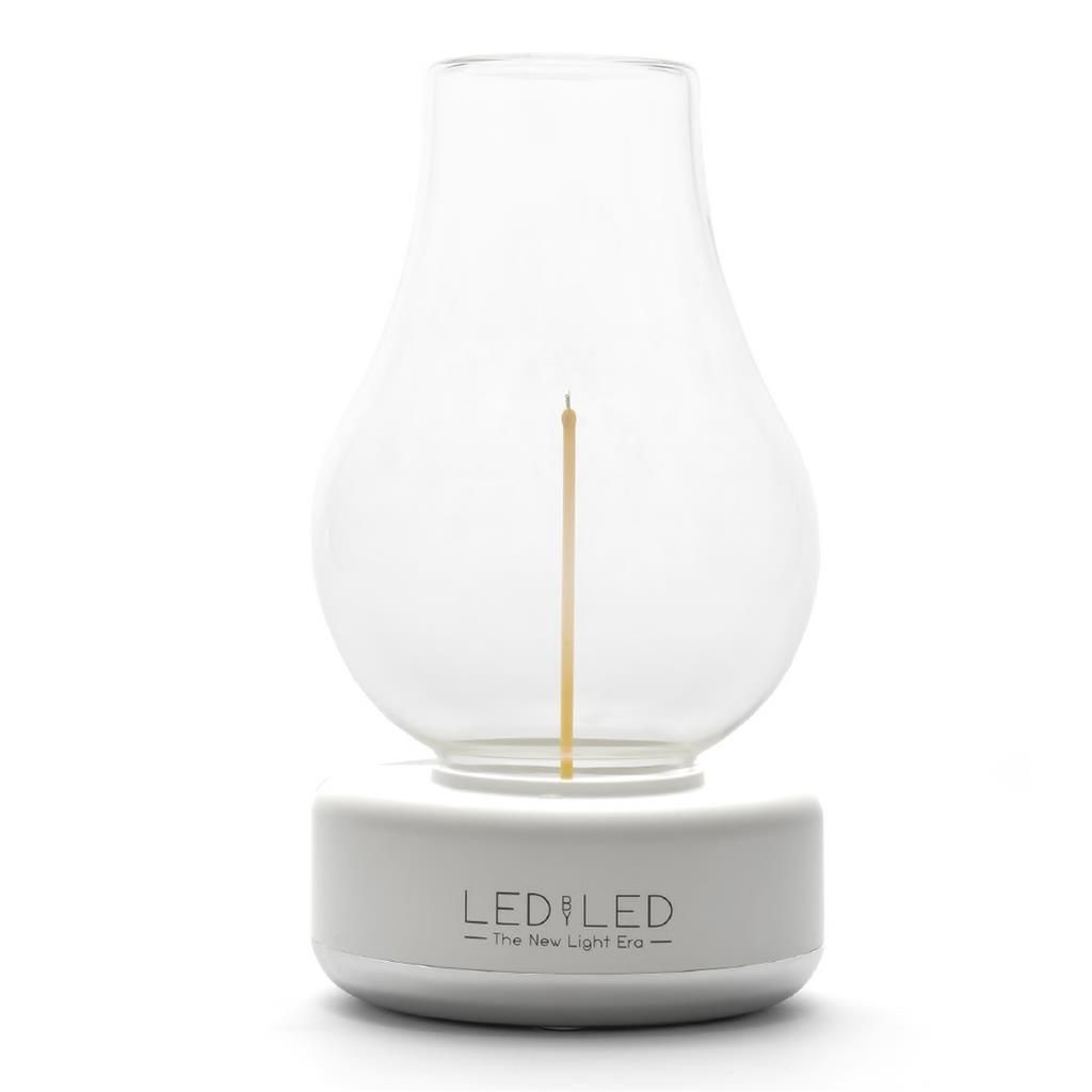 LED Lamp 14 cm Nina White/Silver - Led By Led