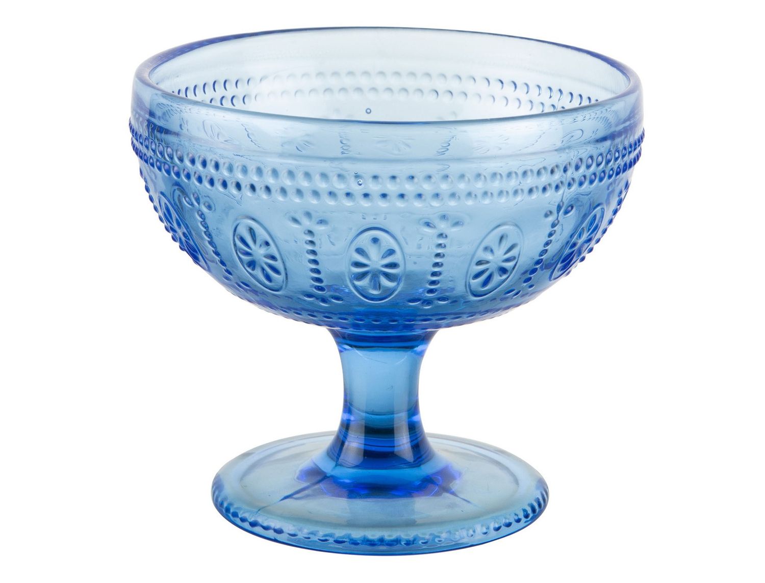 Blue Ice Cream Bowl 33.7 cl Baroque - Vetreria Artistica