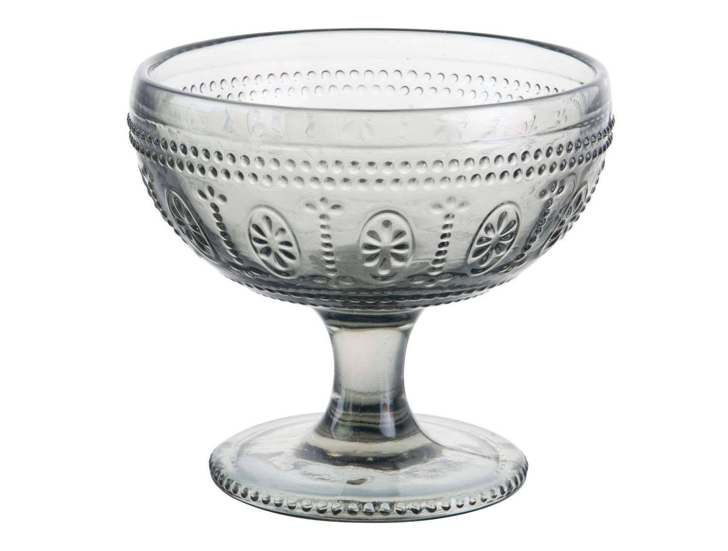 Gray Ice Cream Cup 33.7 cl Baroque - Vetreria Artistica