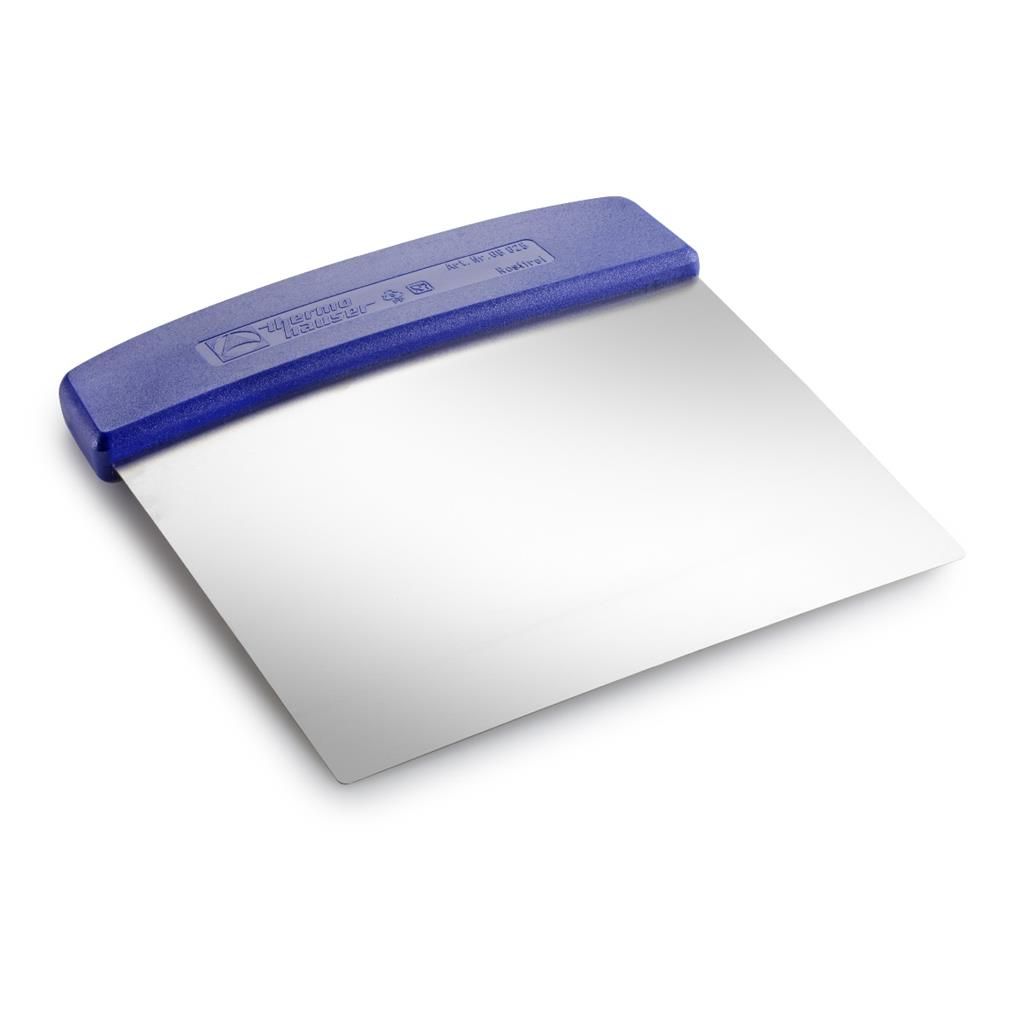 Thermohauser 16x16 cm stainless steel flexible scraper for professional horeca kitchen