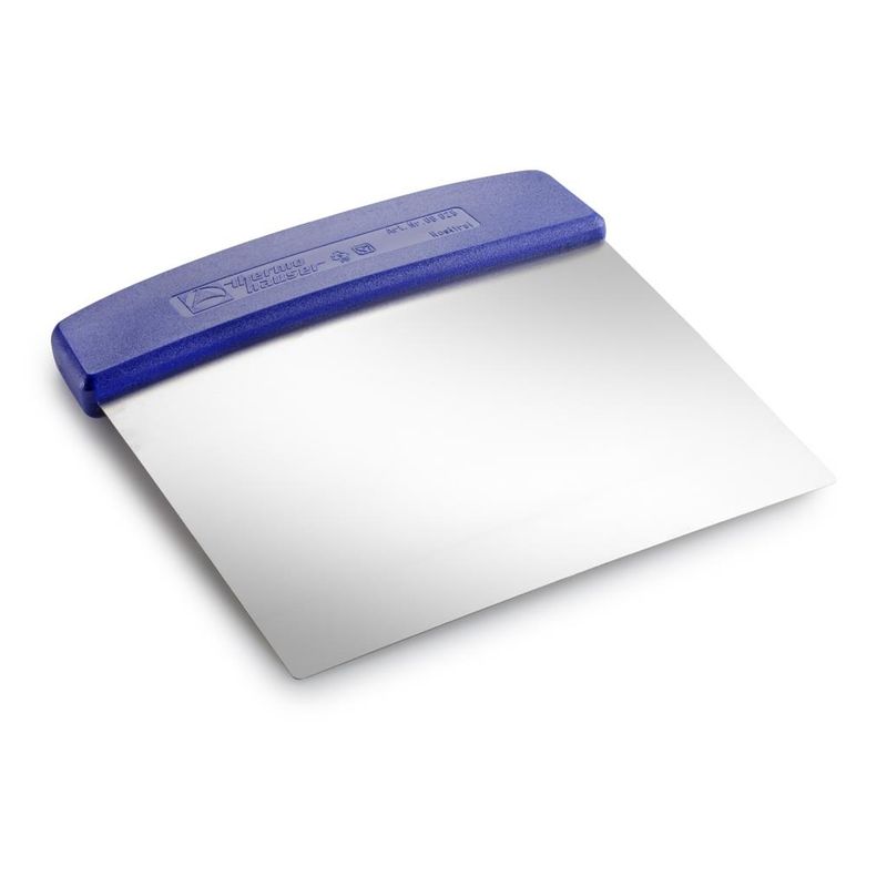 Thermohauser 16x16 cm stainless steel flexible scraper for professional horeca kitchen