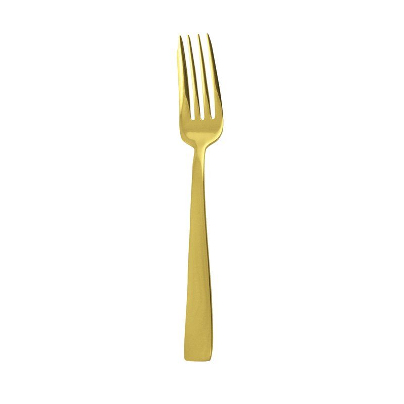 Dessert Fork 14.4 cm Baguette PVD Gold - Arthur Krupp