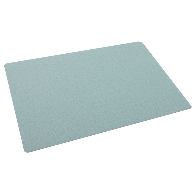 Set with 6 Rectangular Placemat 45 x 30 cm Eva Pearl Light Blue - Arthur Krupp