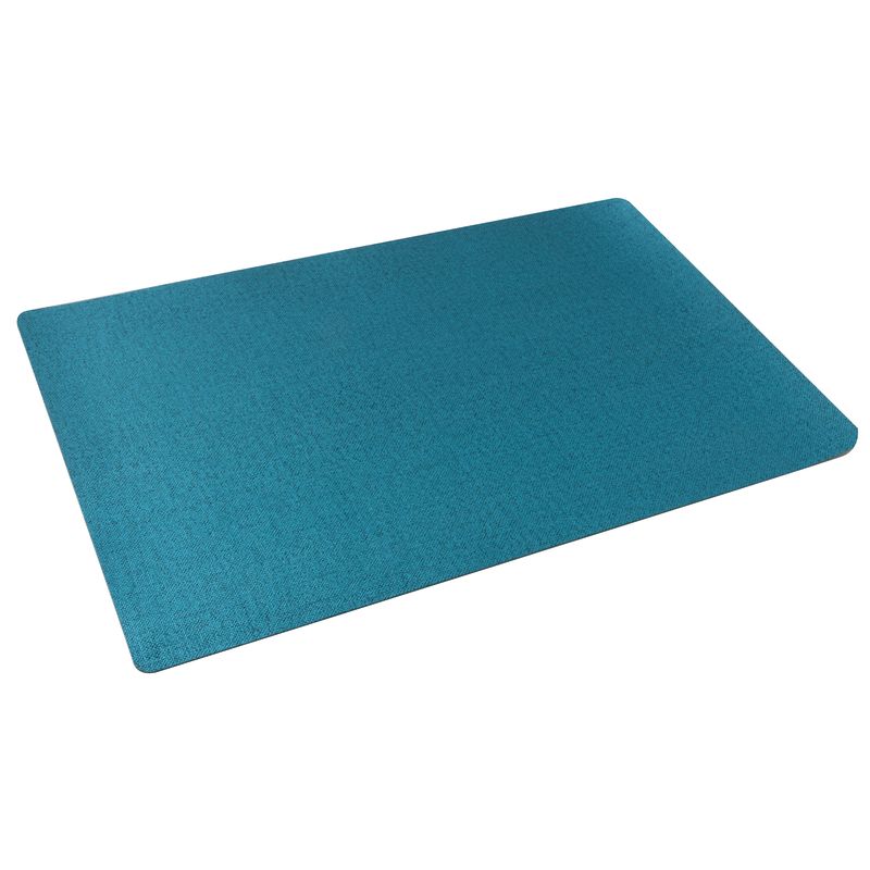 Set with 6 Rectangular Placemat 45 x 30 cm Eva Pearl Pearl Blue - Arthur Krupp