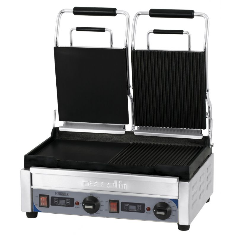 Premium Double Panini Grill with Timer - Casselin