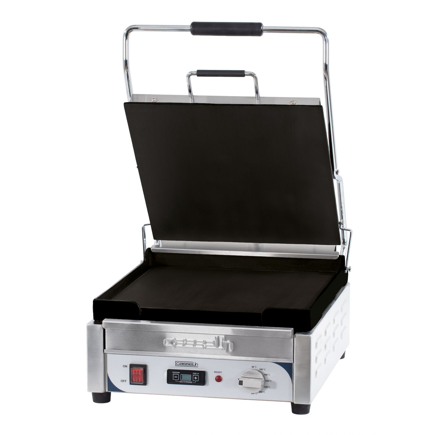 Premium XL Panini Press Smooth - Smooth with Timer - Casselin