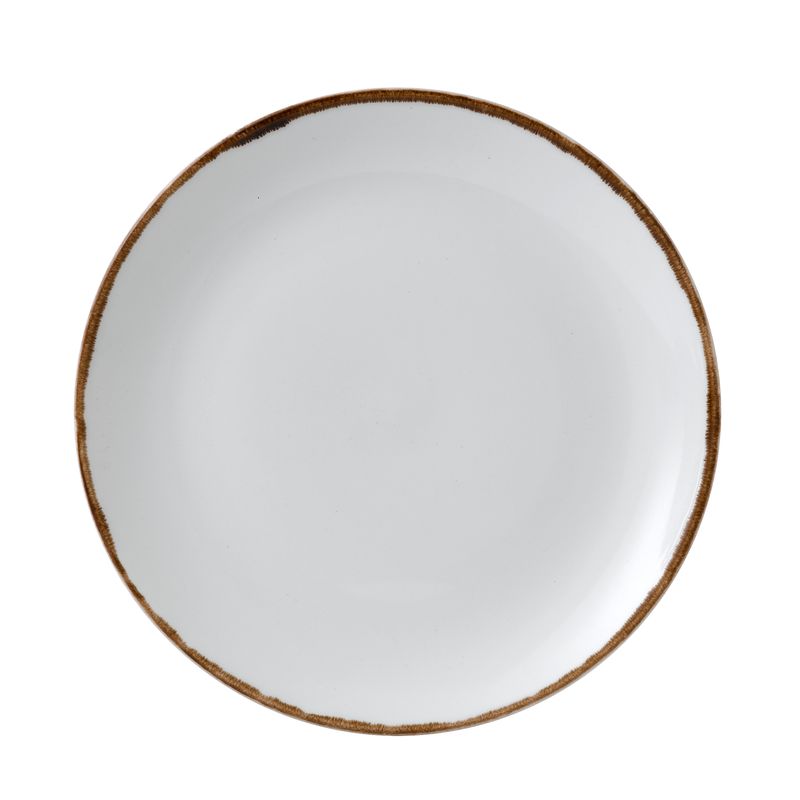 Dudson Harvest Natural 31.8 cm coupe plate porcelain professional horeca