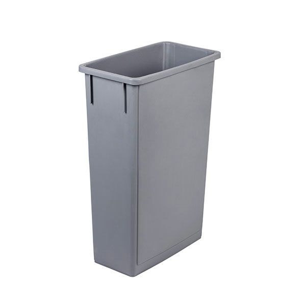 Office 90 gray plastic bucket robust for professional use offices horeca

