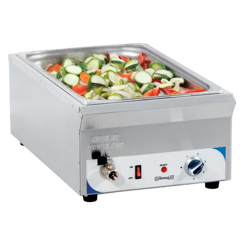 Bain - Marie with Drain Tap GN 1/1 - 100 mm - Casselin