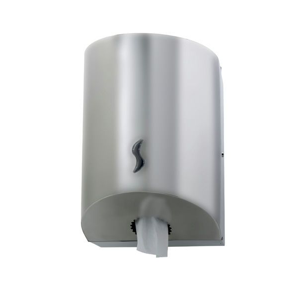 Brinox satin stainless central paper dispenser for professional horeca use

