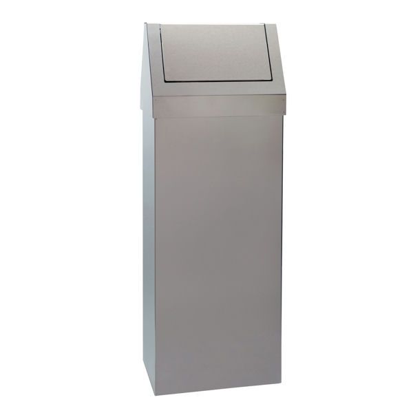 Storico Medial stainless steel waste bin flap door countertop horeca Tirolix


