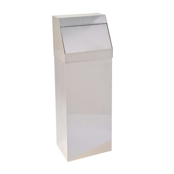 Storico Medial stainless steel push waste bin bright auto return door wall mounting possible professional

