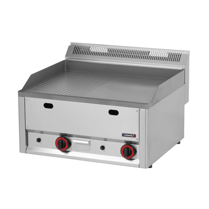 Ribbed Cast Iron Gas Fry Top 66 - Casselin