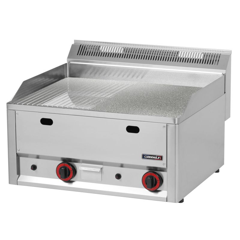 Ribbed Chrome Fry Top 66 Gas - Casselin