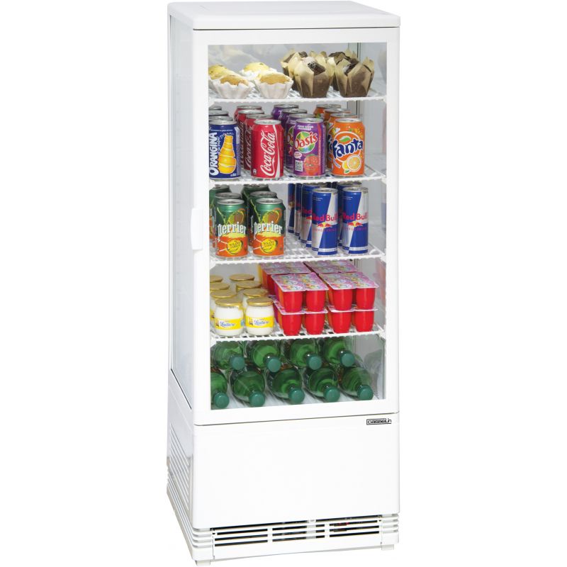 White Refrigerated Display Case 98 l - Casselin