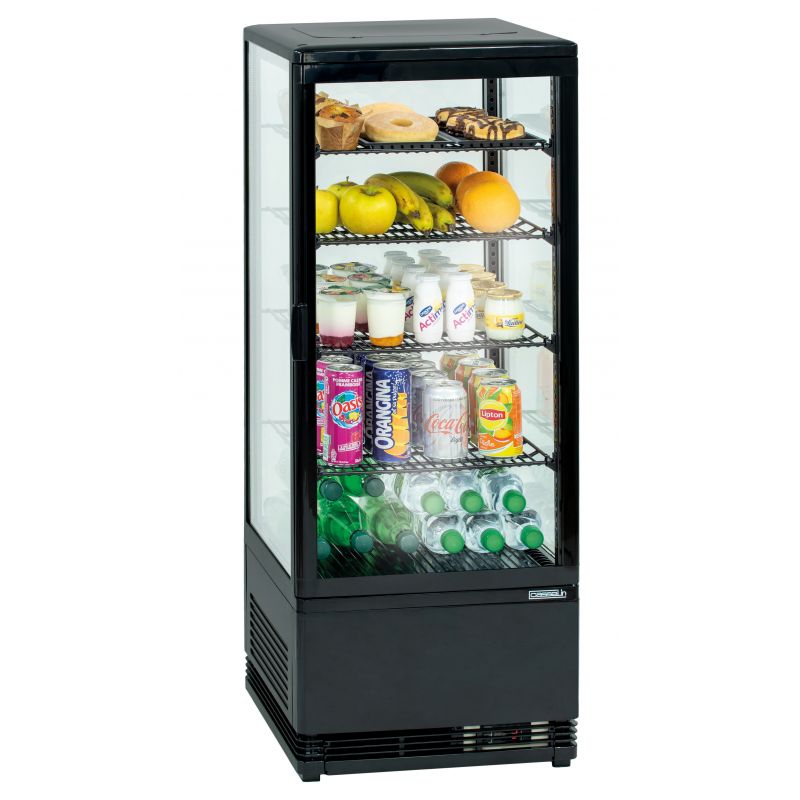 Positive Refrigerated Display Case 98 l Black - Casselin