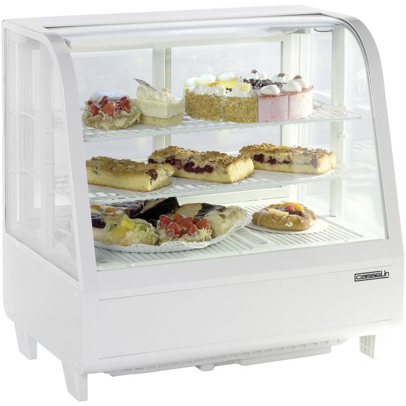 White Refrigerated Display Case 100 l - Casselin