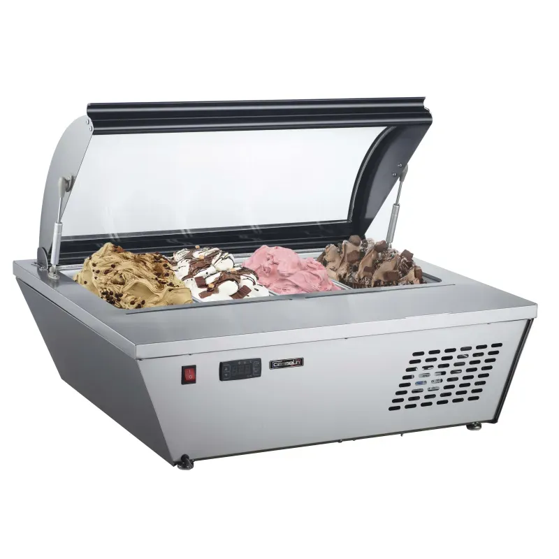 Ice Cream Display Case 4 x GN 1/3 - Casselin