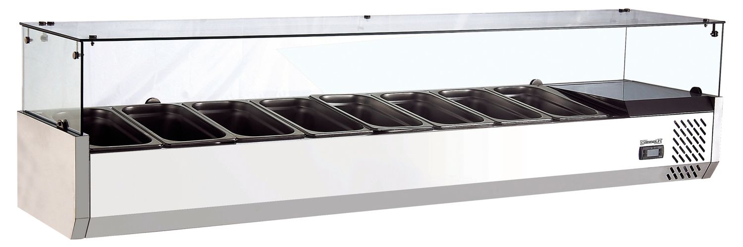 Countertop Saladette 8 x GN 1/4 - Casselin