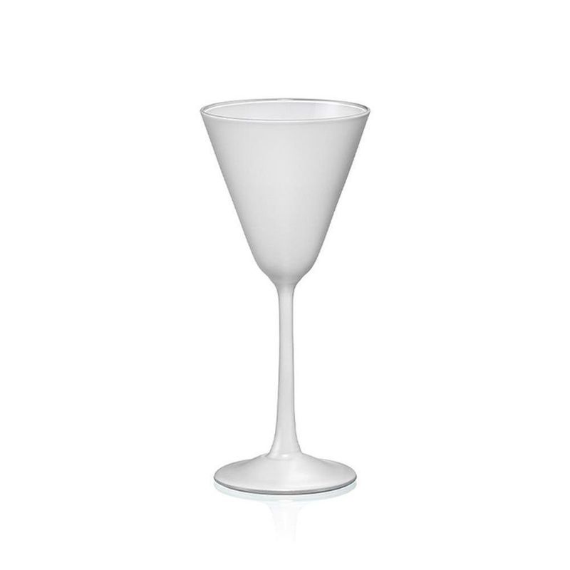 Bohemia Pralines Weiß Martiniglas Espresso 9 cl dekoriertes Glas Handwäsche Horeca.
