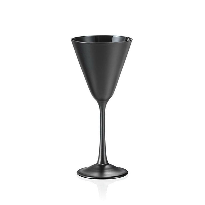Bohemia Pralines Schwarz Martiniglas Espresso 9 cl dekoriertes Glas Handwäsche Horeca.
