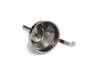 Tirolix stainless steel decanting funnel with filter