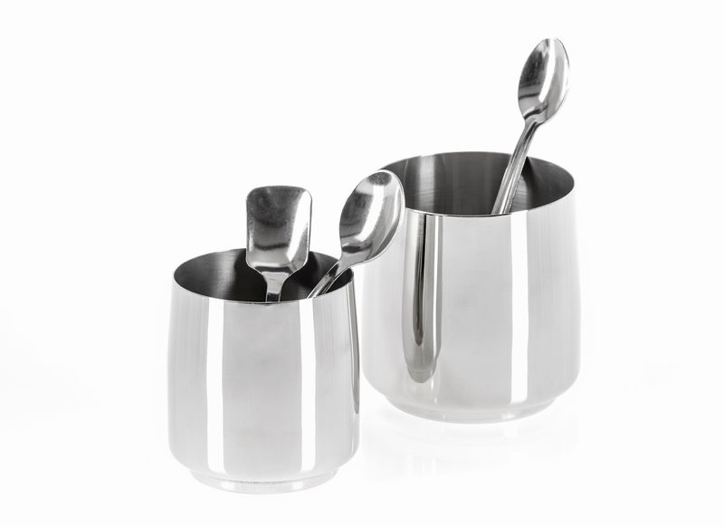 Tirolix - Small Polished Stainless Steel Ice Bucket with Satin Interior for Horeca