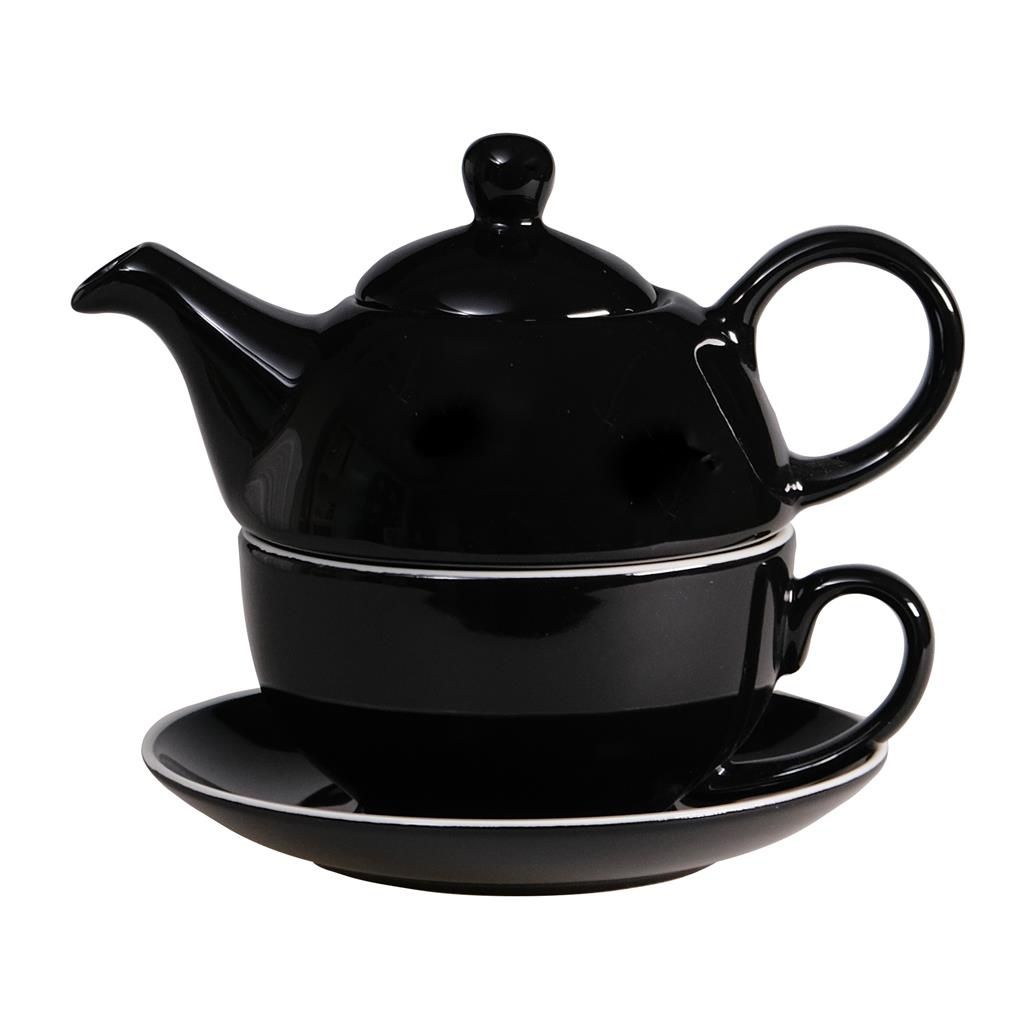 set Tea For One 30 cl Tirolix tazza e piatto porcellana horeca