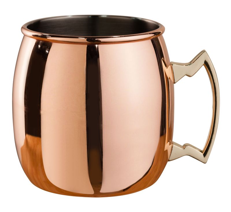 Moscow Mule cup curved aluminum horeca use