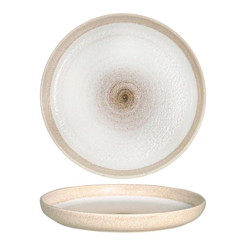 Dinner plate 27 cm Gemscape sand porcelain for horeca restaurants Tirolix