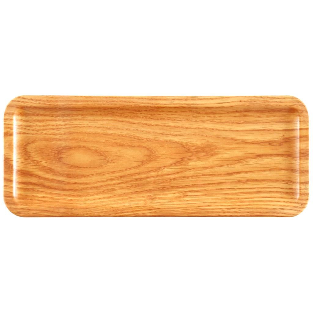 Tirolix Bliss rectangular tray 66x14.5 cm wood effect melamine