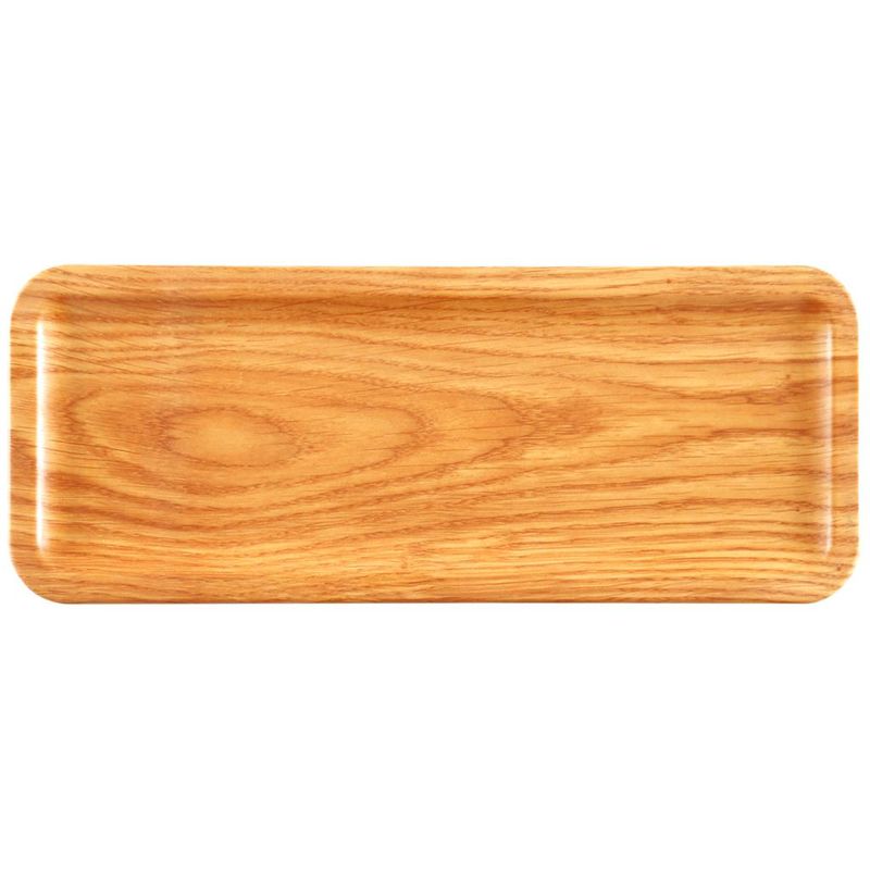 Tirolix Bliss rectangular tray 66x14.5 cm wood effect melamine
