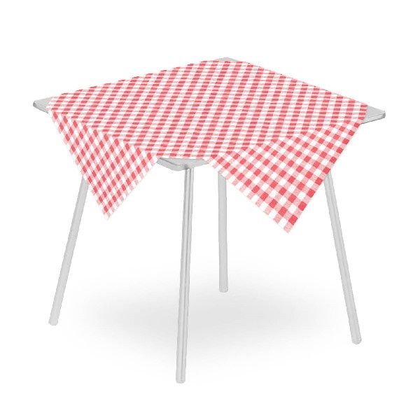 Tablecloth Oste Rosso 100x100 airlaid for horeca setups