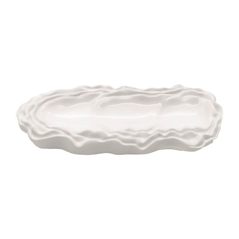 29x11 cm oval porcelain plate Terra Costa Verde for horeca use