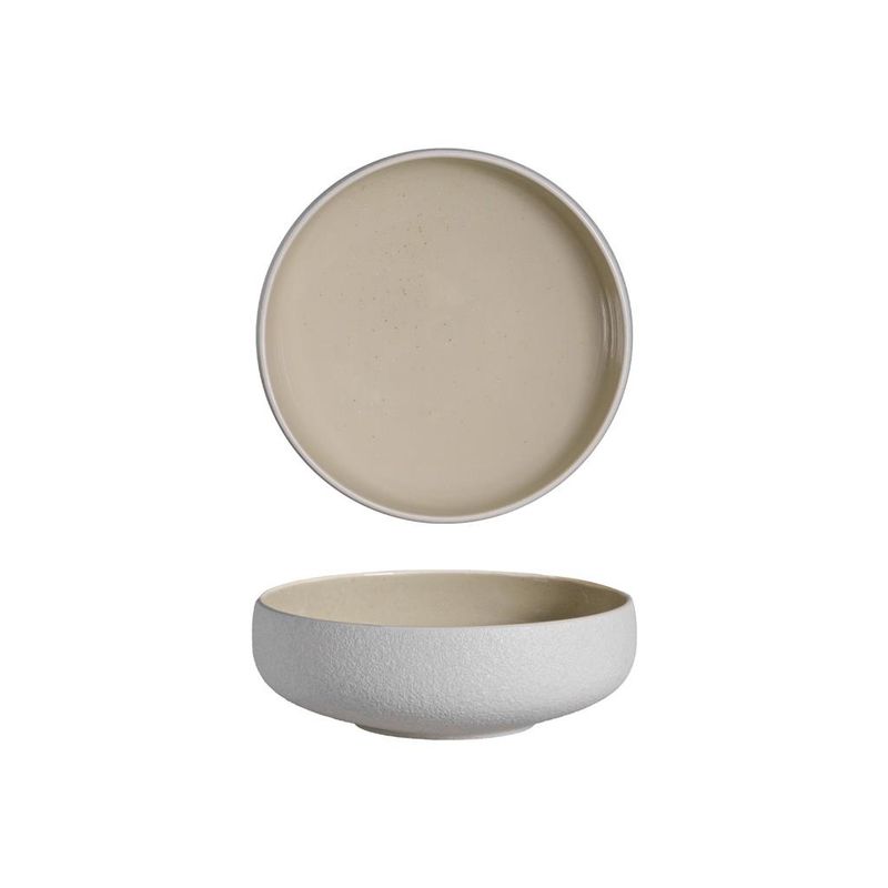 Tirolix 10 cm stoneware bowl Sandy Beige for horeca table service