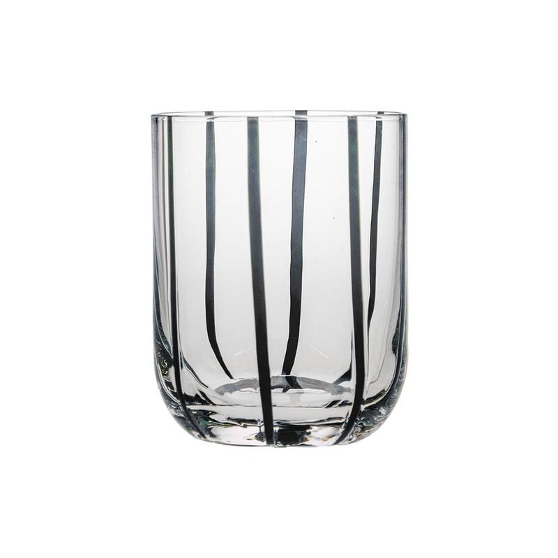 Tirolix bauchiges Glas 36 cl schwarz Artisan Gastronomie