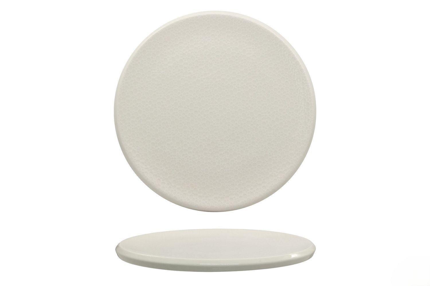 Piatto piano Ariane Mineral Slide 27 cm in porcellana per horeca