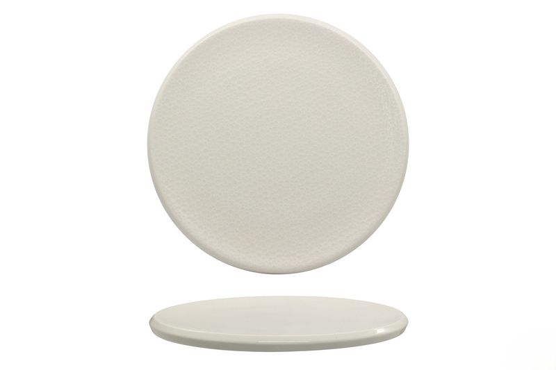 Piatto piano Ariane Mineral Slide 27 cm in porcellana per horeca