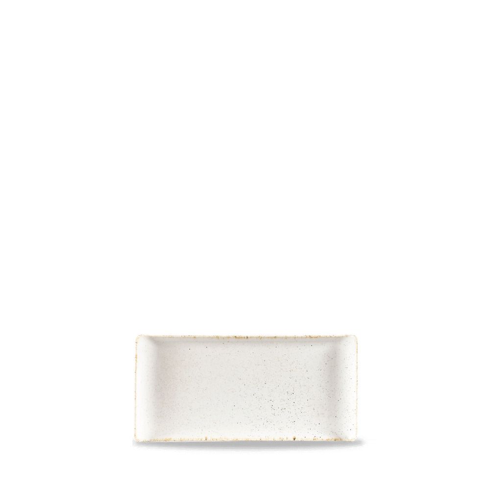 Churchill Stonecast Barley White rectangular buffet tray horeca
