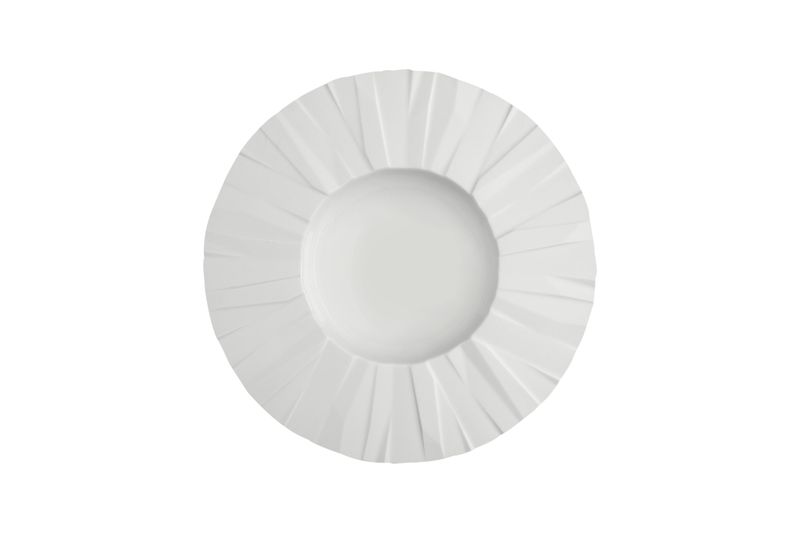 Vista Alegre Matrix Glaze deep plate 28 cm porcelain textured rim for professional horeca plating