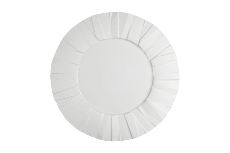 Vista Alegre Matrix Glaze flat plate 32.5 cm porcelain textured rim for professional horeca plating