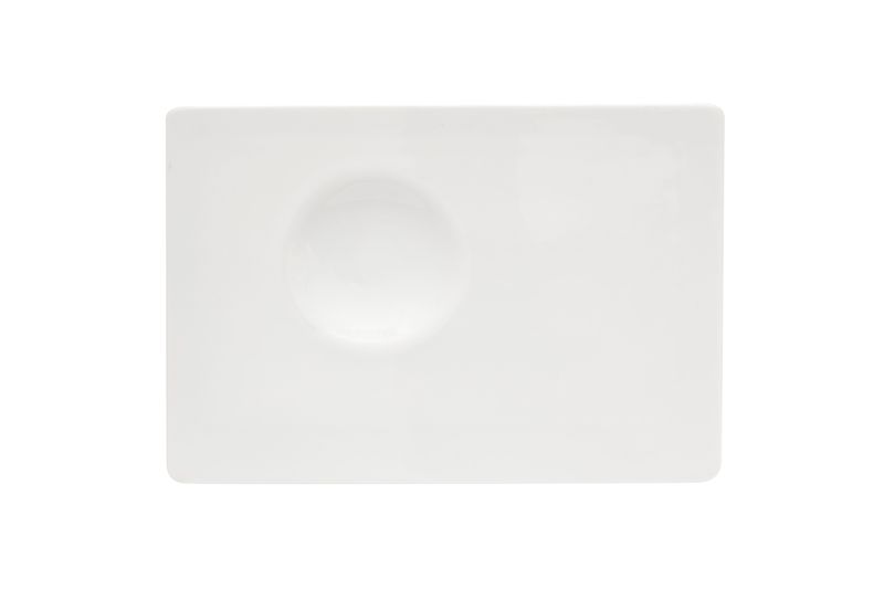 Rectangular deep plate 32 cm O!Moon Vista Alegre porcelain horeca