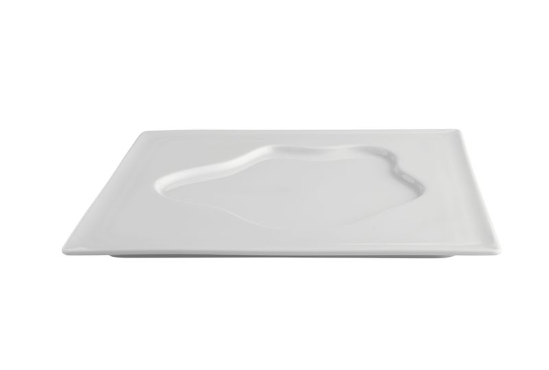 Vista Alegre 26 cm porcelain Lake plate rectangular design professional catering plate