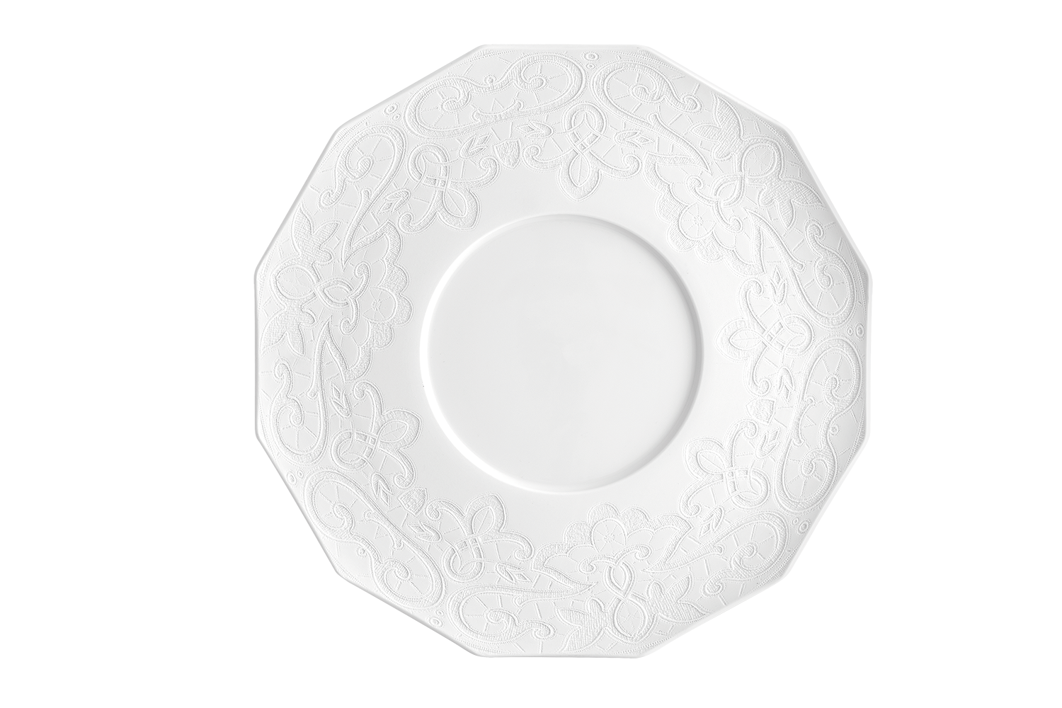 Vista Alegre piatto presentazione Bordado 31 cm porcellana rilievo ristorazione professionale