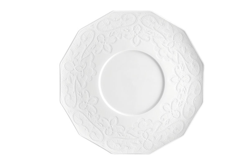 Vista Alegre piatto presentazione Bordado 31 cm porcellana rilievo ristorazione professionale
